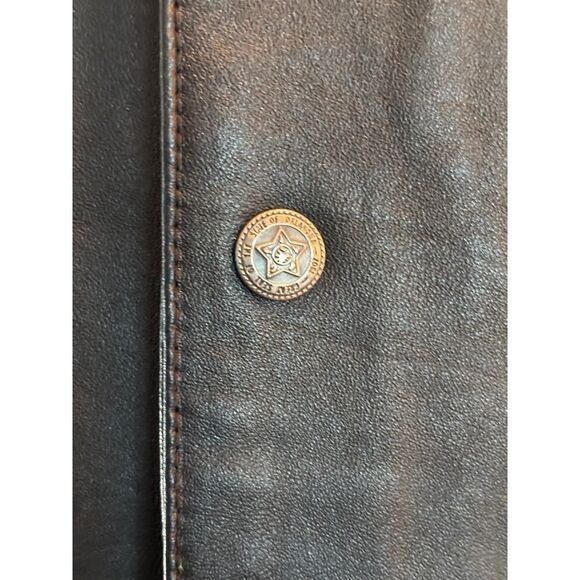 EUC! Scully Black Leather Vest Western Yolks Snap Close Lined 2 Pockets XL - Picture 7 of 8